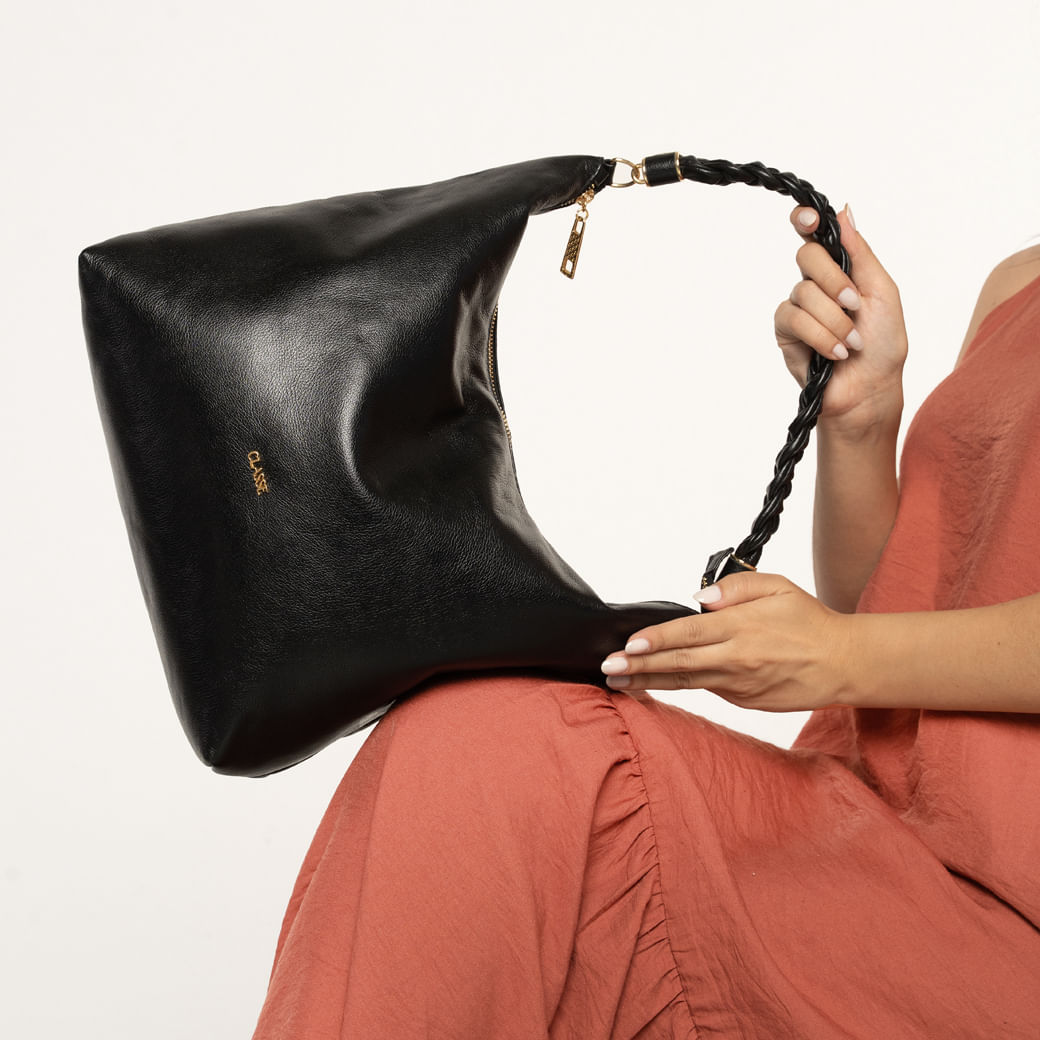 Classe Couro Bolsa 3363-11M Preto Couro1